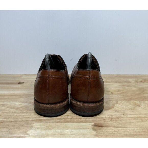 Allen Edmonds LaSalle Mens Size 9 D Brown Leather Apron Split Toe Derby Shoes - Picture 4 of 8